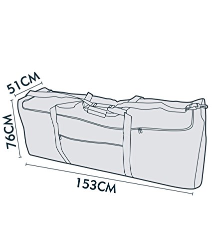 Jarder Christmas Tree Storage Bag For Artificial Xmas Trees & Decorations (Large), Grey - Image 2