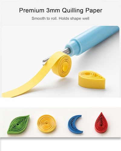 Kit de filigrana para principiantes juego de iniciación de quilling YURROAD tiras papel 3mm 5