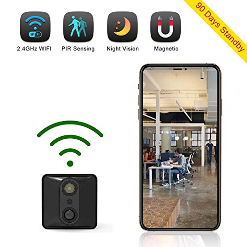 Spy Camera Wireless Hidden Camera Mini WiFi Nanny Cam Security Camera 90 Days