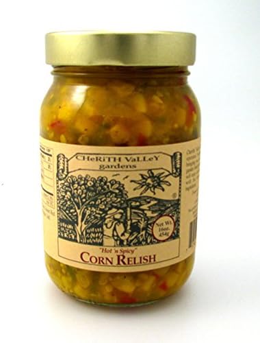 CHeRiTH VaLLeY gardens Hot 'n Spicy Corn Relish, 16 Ounce