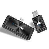 AutoSky Mirror-Link AIR PRO Wireless Screen Mirroring Adapter for Wired CarPlay, USB-C Phone Required, DisplayPort (DP-Alt) Compatible, Stream Apps Wirelessly, Charge While Mirroring