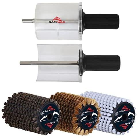 RaceWax Roto Bürsten Set Nylon Rosshaar Kupfer Rotorbürste 100mm SpeedStick Cover
