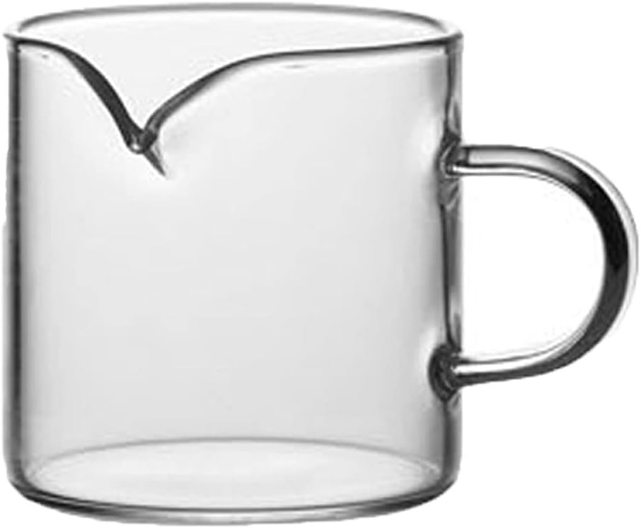 sauce boat gravy warmer Glass Cream Jar with Handle Gravy Boat Perfect Serving Milk Cream Salad Tea Bottle Hot Maple Syrup Elongated 6 Pieces gravy bowl milk container (Size : A) ()