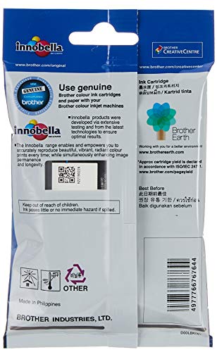 Brother LC Cyan Originale - vue 3