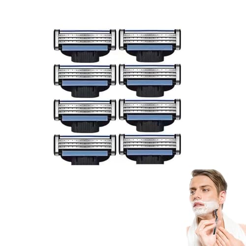 8 pieces for Mach 3 blades with 1 Knife Holder razor blades for Mach 3 razor for razor blades blades razor hand shave razor blade for manual razor blade clean beard leg hair cleaning