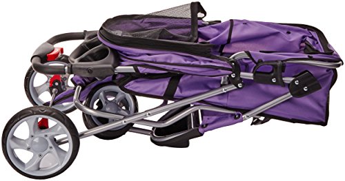 Paws & Pals 3 Wheeler Elite Jogger Pet Stroller Cat/Dog Easy to Walk Folding Travel Carrier - Image 6