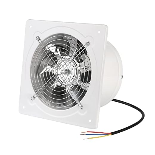 8 inch Exhaust Fan Through Wall Extractor Exhaust Ventilation Fan 110V Exhaust Smoke Fan Ventilation for Kitchen, Bathroom,laundry room,Toilets, Garage, Shopping Mall and Office (500 CFM / White)