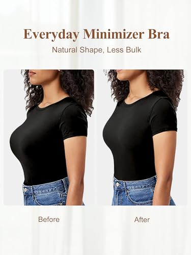 Minimizer Bra for Women, Full Coverage Bras with Underwire, Plus Size Mesh Bralettes for Large Breasts2