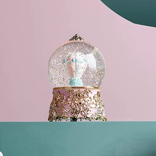 ファンタジー スノーフレーク クリスタル ボール オルゴール オクターブ ボックス ナイトライト 男性のガールフレンドの親友の誕生日プレゼントに送信します (ブラック-ソウルイーター1、12 * 12 * 18cm)