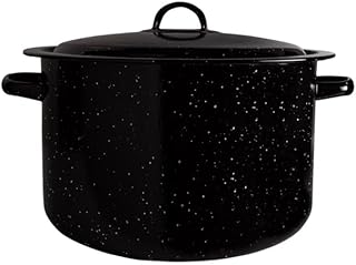 Granite 12 Qt Stockpot, Nonstick Soup Pot With Lid, Speckled Enamel Ware...