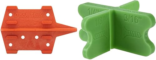 Miniatura 5 de Johnson Level & Tool 60-275 Deck Mate, herramienta de espaciado para tablas de cubierta, naranja, 1 nivel