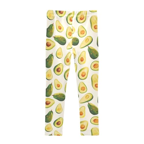 KLL Funny Avocado Toddler Girls' Athletic Leggings Comfortable Full Length Lounge Pants Exercise2