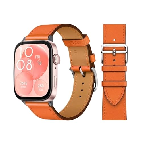 Bracelet montre 3 en cuir de vache italien et sa boucle rétro robuste