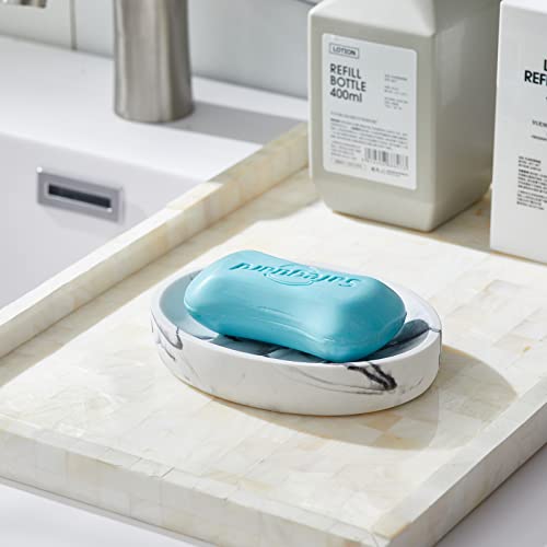 Iniunik Resin Soap Dish, Bar Soap Holder Shower Soap Dishes For Bar Soap, Marble Look Soap Bar Holder Soap Tray Soap Saver For Shower Bathroom Kitchen Sink #TOP7