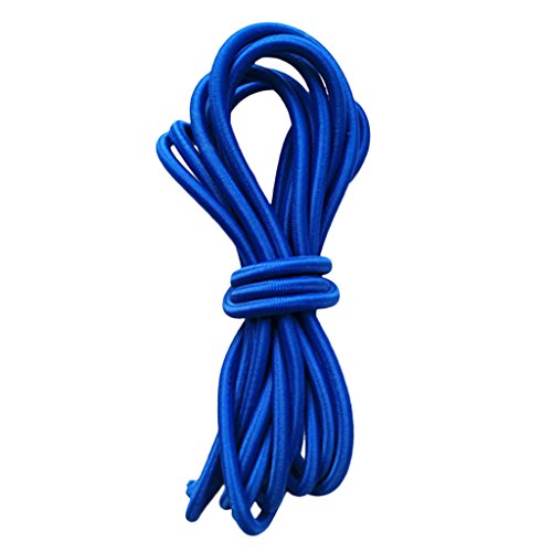 Cuerda de amarre elástica azul de 6 mm para kayak, barco, 1 m