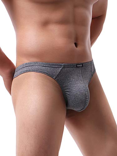 iKingsky Men's Stretch Thong Underwear Soft T-back Mens Underwear Low Rise Bulge Under Panties for Men2