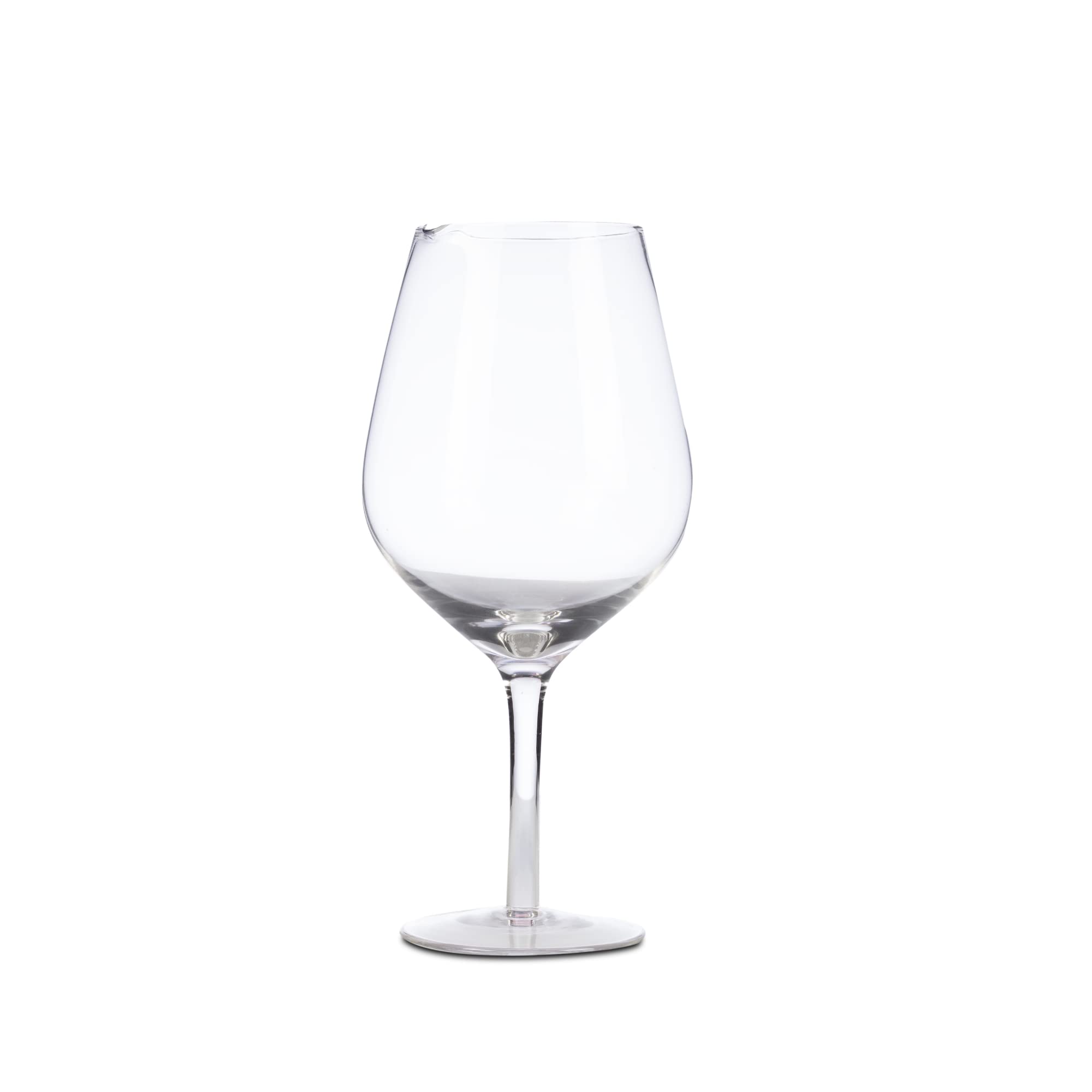 Bar@Drinkstuff Transparent Giant Wine Glass Decanter 1.9 Litre - Large Novelty Glass Shaped Carafe For Serving Wine