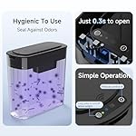 TIPGO 5 Gallon Motion Senor Bathroom Trash Can with Lid, Automatic Garbage Can Touchless, Smart Plastic Waste Basket for Narrow Spaces, Bathroom, Office, Bedroom, Living Room (Black) - Image 5