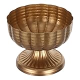 Entretien facile : ce pot de fleurs en bronze est non seulement un élégant pot de fleurs vintage en métal, mais il est aussi facile à nettoyer et à entretenir, conservant sa beauté au quotidien. vase pour centre de table, pot de fleurs rustique