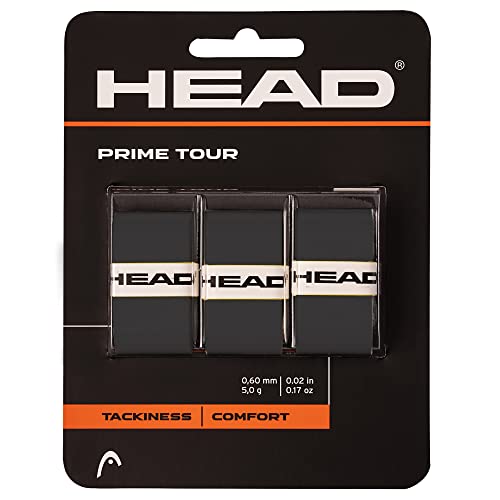 HEAD Prime Tour Overgrip 3 Pack - Black