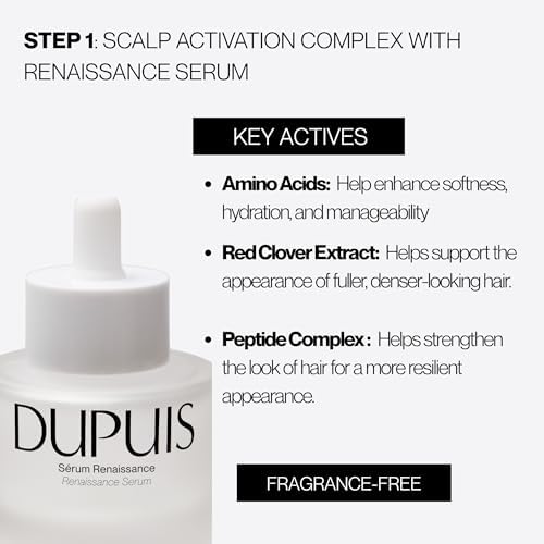 Dupuis Duo Hair Serum, Complete Routine For Scalp, Length and Ends β Hydrating Leave-In for Fuller-Looking Hair β Peptides, Red Clover Extract & Amino Acids β 2 x 50 ml, Made in Canada - 5
