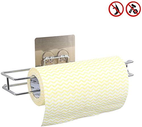 Toilettenpapierhalter, Papierrollenhalter, Nagelfreie Toilettenpapierhalter, Badezimmer Küchenrollenhalter WKY