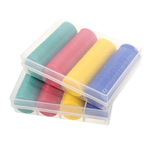 Jetons plastique de comptage : 160 disques colorés pour apprentissage et jeux de classe