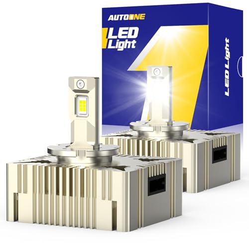 AUTOONE 2025 Upgraded D5S D5R Bulbs, 900% Brighter D5S Bulbs, 32000 Lumens 6000K Brightest D5S Fog Light, 50000 Hours Longer Lifespan
