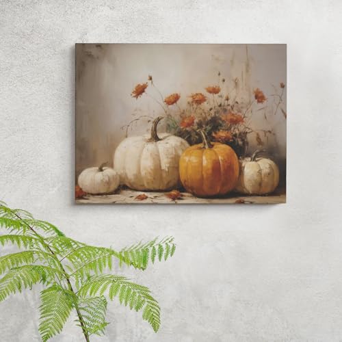 SOONEEDEAR-Wall-Art-Canvas-Painting-Pumpkin-Still-Life-Print-Rustic-Fall-Art-Vintage-Autumn-Decor-Halloween-Decorations-Thanksgiving-Print-For-Living-Room-Home-Office-Decor SOONEEDEAR Wall Art Canvas Painting Pumpkin Still Life Print Rustic Fall Art Vintage Autumn Decor Halloween Decorations Thanksgiving Print For Living Room Home Office Decor