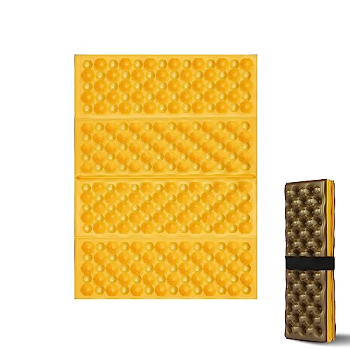 FOCHIER F Stadium Seat Pad, Camping Foam Cushion, Yellow