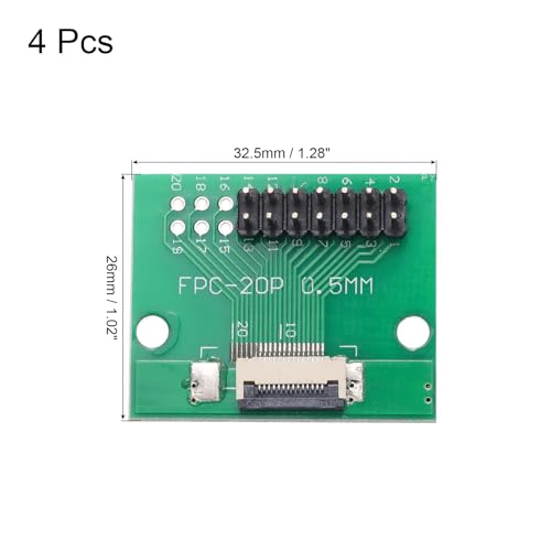 MECCANIXITY 4pcs FFC FPC 14 Pins Socket a Pin miniatura 2
