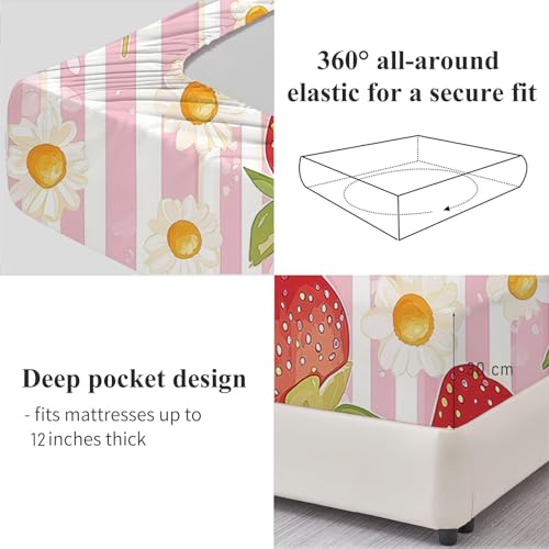 Drap housse 140x200 bonnet 30 cm pour matelas épais