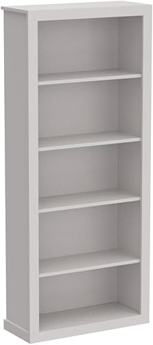 Miniatura 4 de Edenbrook Sumac - Estantería organizadora de 5 estantes para muebles de dormitorio o muebles de oficina en casa, estantería blanca