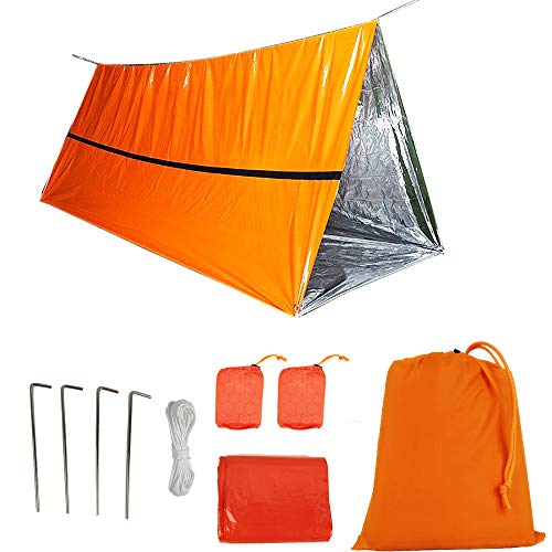 Funlove 2 Person Survival Emergency Tent– Use As Survival Tube Tent, Emergency Shelter