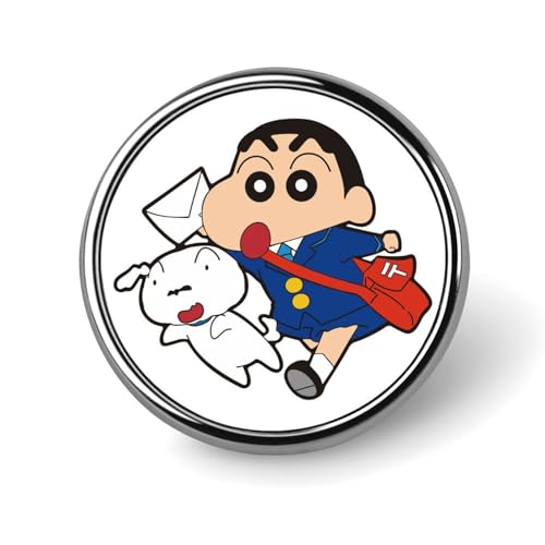 バッジ 円形 クレヨンしんちゃん 徽章 ピンバッジ 胸章 ブローチ おしゃれ ボタンバッジ バッグ飾 かわいい アクセサリー 工芸品 男女兼用 プレゼント 25mm