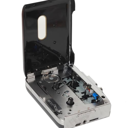 Cassette to MP3 Player Gift Portable Cassette Recorder for Language Learning Black
