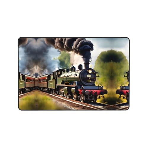 Tapis d'impression de train pour chambre d'enfant doux et deco - 8