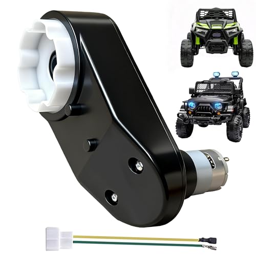 ZChiMiao 2Pack WW-4 12V RS390 16000RPM Motor Gearbox for Power Wheels Motor Upgrade Repair Replacement Parts,Kid Ride on Miniature Motors Compatible with 4WD Truck/SUV/ATV/UTV/Motorcycle (W4-1PCS)