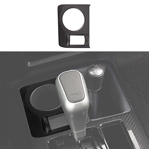 Garniture de panneau de porte-gobelet 4Runner noir mat pour console