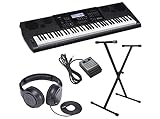 Casio WK-6600 Ultra-Premium Keyboard Package With Headphones, Stand, Sustain Pedal and Power Supply