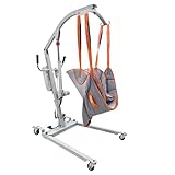 Hoyer-Heber, Hoyerlift, Elektrischer Patientenheber mit Schlinge & Tragetuch - 180KG Traglast, Großer Einstellbereich, Stabiler Sockel - Stehhilfesessel für Ältere & Menschen mit Behinderung