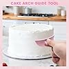 2 PCS Cake Arch Guide Tools, Pink Cake Arch Tools, Cake Decorating Tools, Cake Ruffle Markers, Suitable for Beginners and Bakers. #2