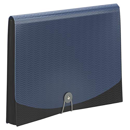 Smead Arquivo expansível de frequência de poliéster, 12 bolsos, fecho de aba e cordão, tamanho carta