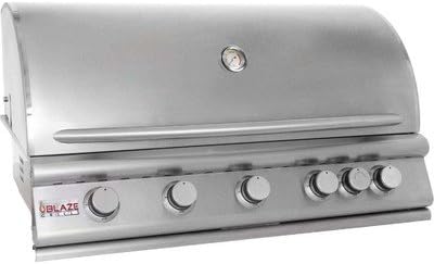 Blaze Grills 40" 5-Burner Built-in Gas Grill with Rear Infrared Burner Gas Type: Propane