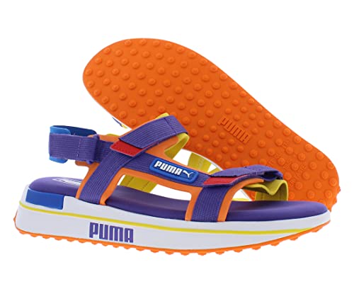 Puma Puma Mens Future Rider Game On Back Strap Sandals Sandals Casual-Orange,Purple,Yellow-Size 9 M #TOP1