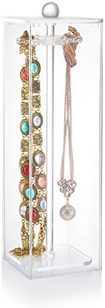 Necklace Holder - Acrylic Jewelry Organizer Contains 12 Hooks Necklace Organizer