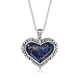 Ross-Simons Lapis Heart Pendant Necklace in Sterling Silver. 18 inches