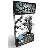 JINSELF 【150枚 × スケない】 サムライスリーブ4 （粗目 エンボス ・背面黒） カラー カードスリーブ カードゲーム スリーブ キャラ トレカ 66×91mm SMR-4 Ligeht Blue