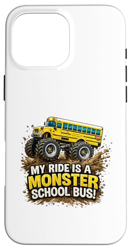 My Ride is a Monster School Bus �L�b�Y �r�b�O�z�C�[�� �g���b�N �L�b�Y �X�}�z�P�[�X iPhone 16 Pro Max �p