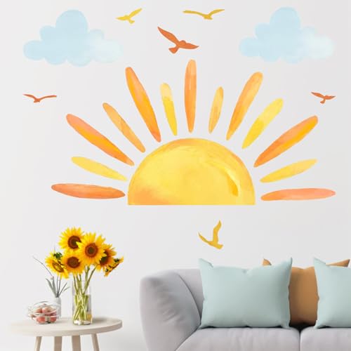 Vinilos Decorativos Mfault Boho Sunshine Birds 35x12 in miniatura 1